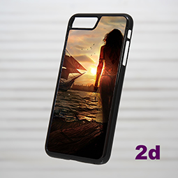 Чехол IPhone 7 Пластиковый черный 2d